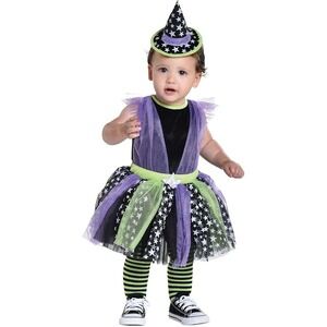 AMSCAN Infant Baby Classic Witch Halloween Costume NEW | Size 6-12 Months